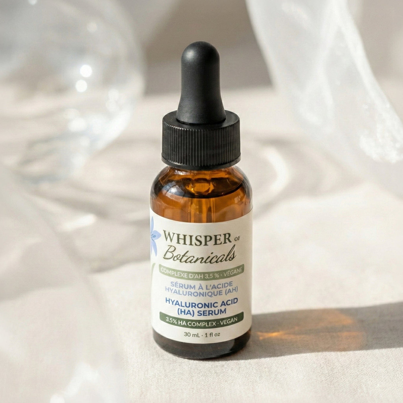 Whisper of Botanicals - Hyaluronic Acid (HA) Serum - 30 mL (1.0 fl oz)