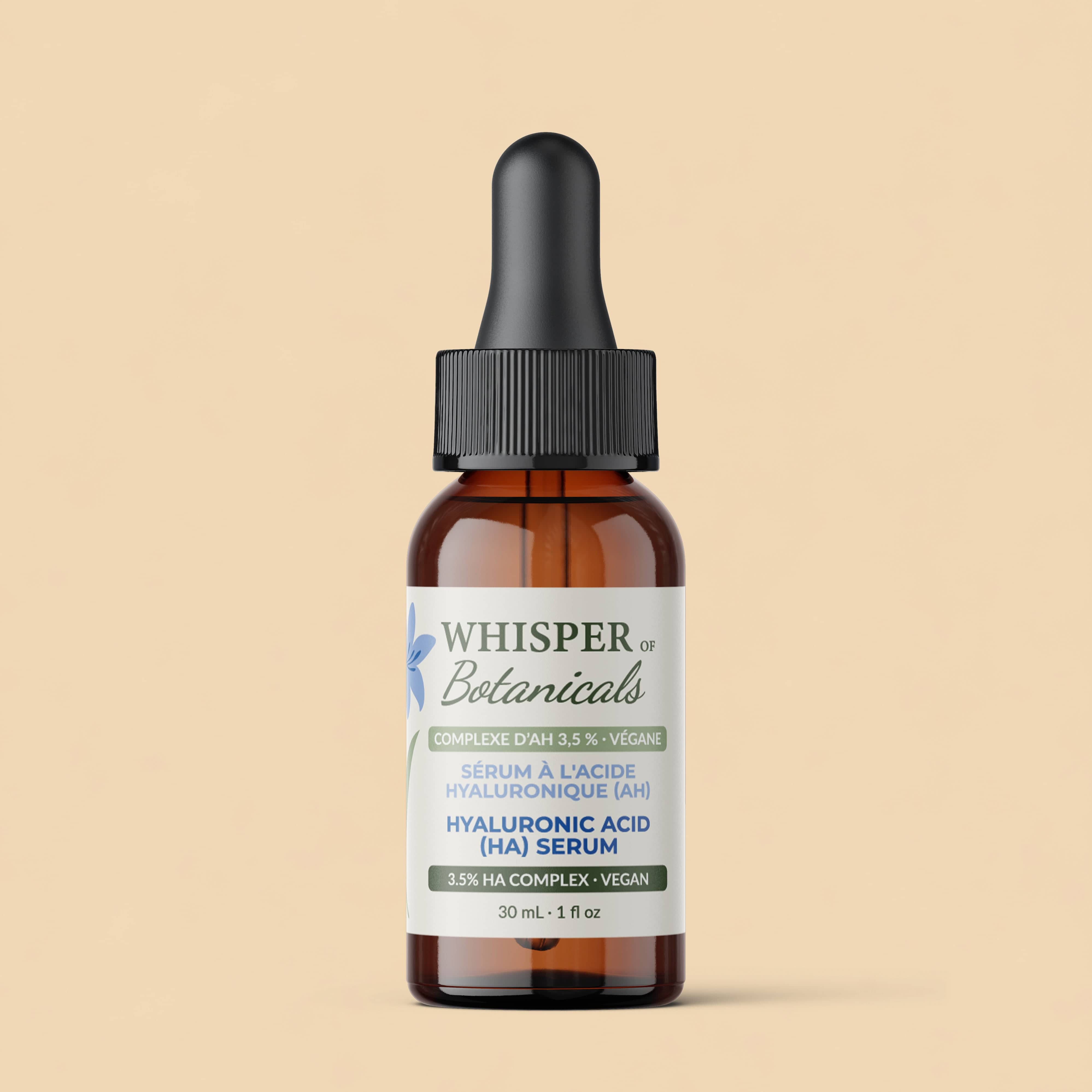 Whisper of Botanicals - Hyaluronic Acid (HA) Serum - 30 mL (1.0 fl oz)