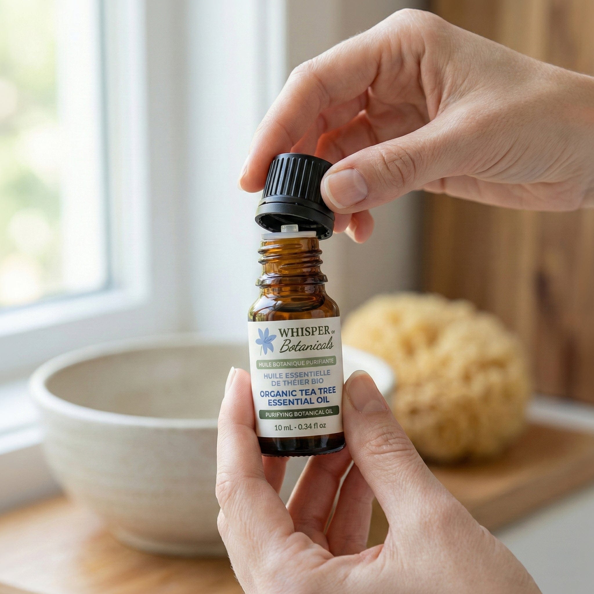 Whisper of Botanicals - Organic Tea Tree Essential Oil - 10 mL (0.34 fl oz)