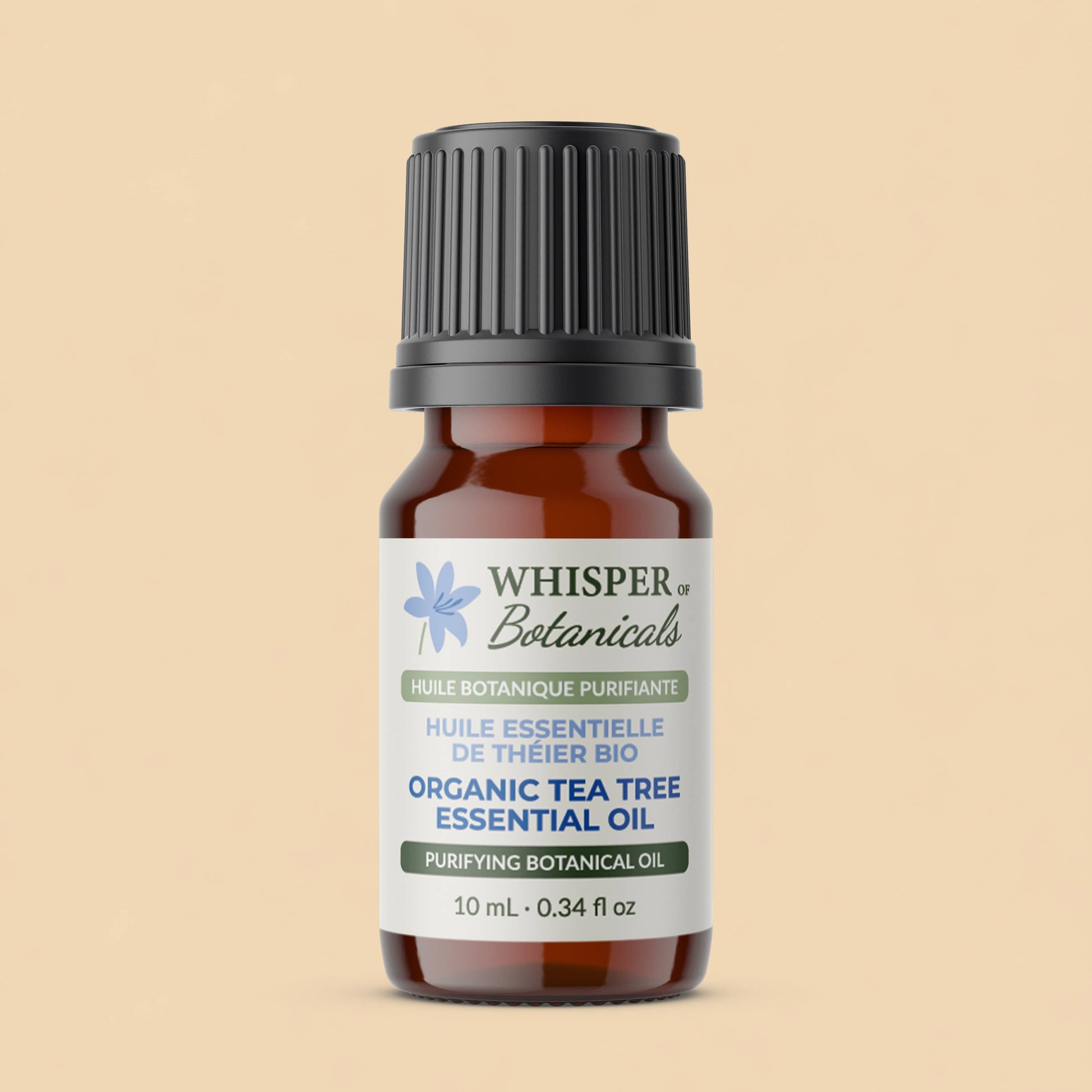 Whisper of Botanicals - Organic Tea Tree Essential Oil - 10 mL (0.34 fl oz)