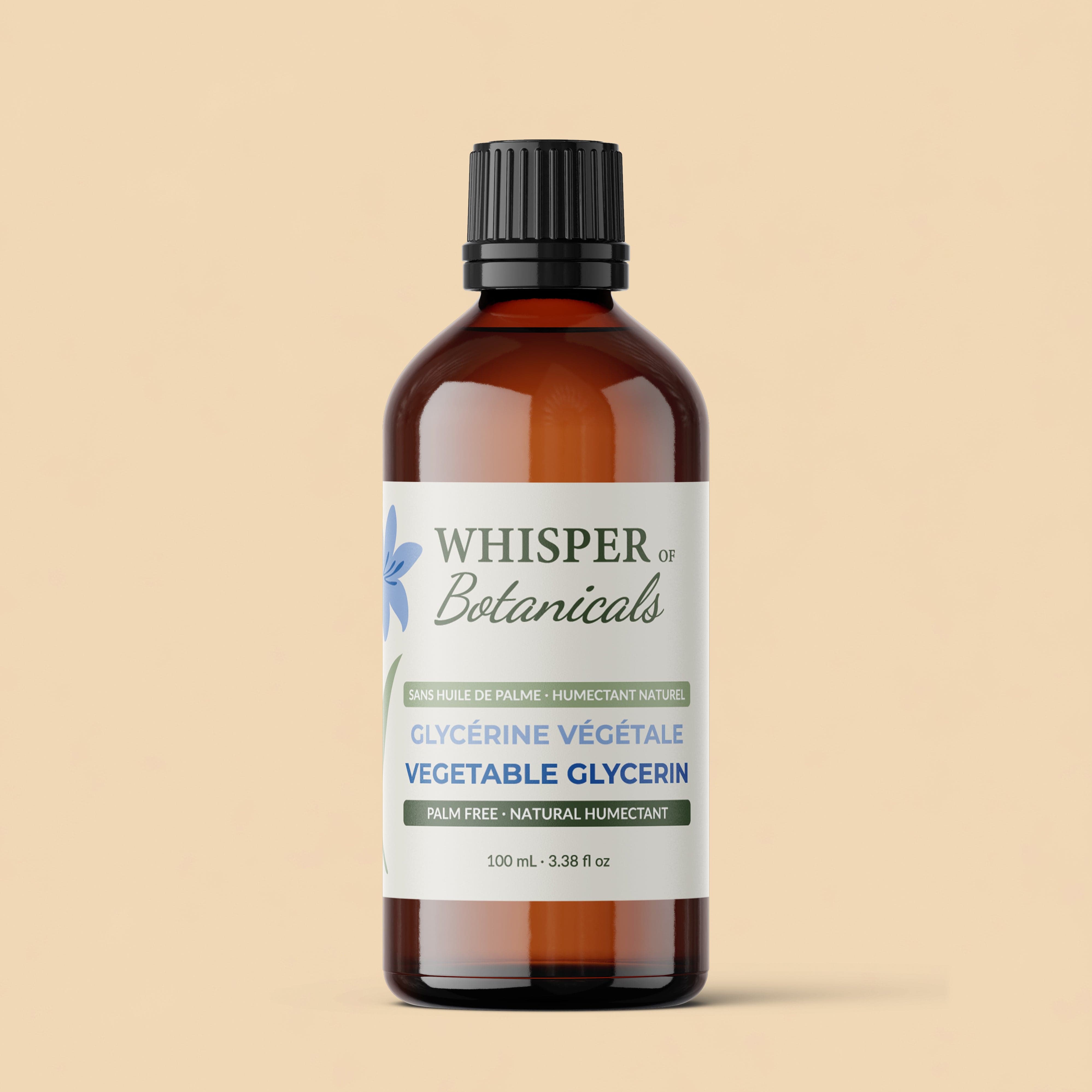 Whisper of Botanicals - Vegetable Glycerin - 100 mL (3.38 fl oz)